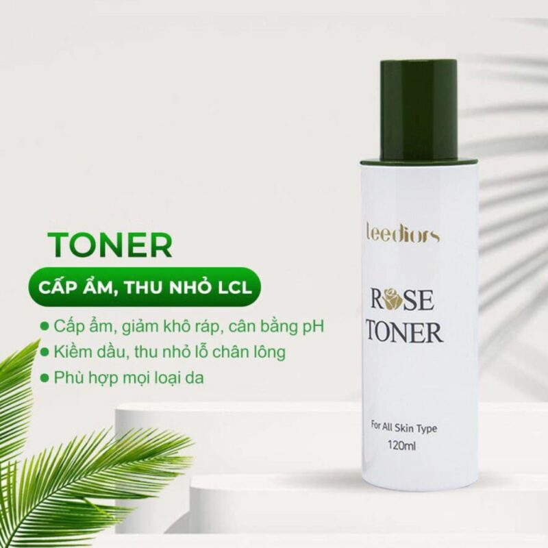 Nước hoa hồng Leediors Rose Toner